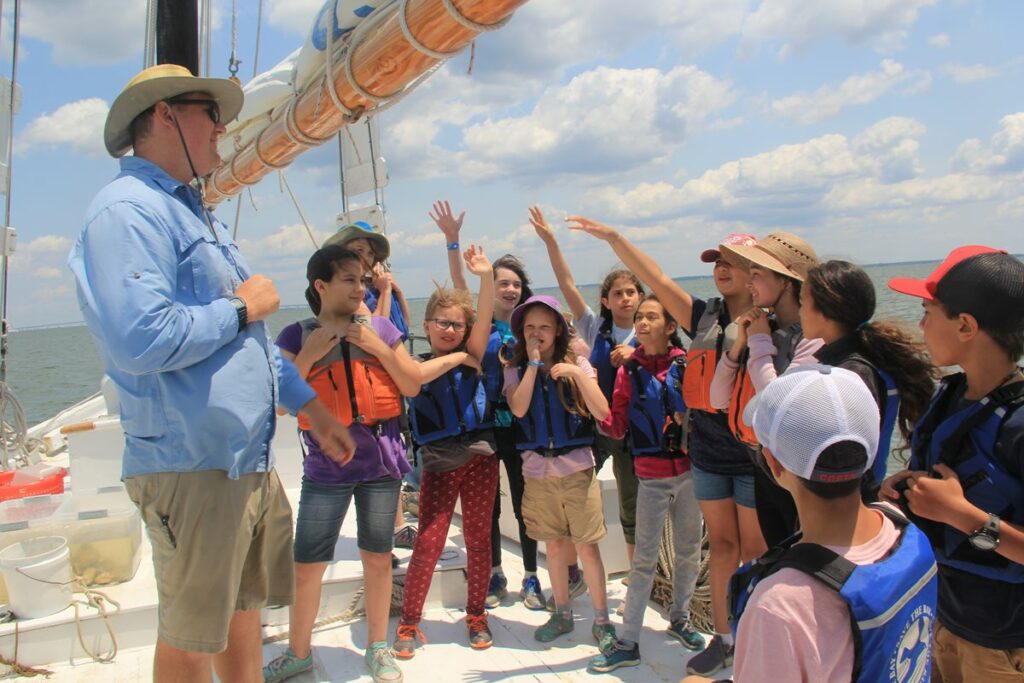 Fourth grade class boat trip