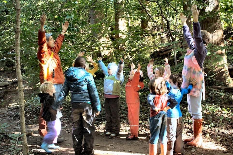 Children Learning Outdoors